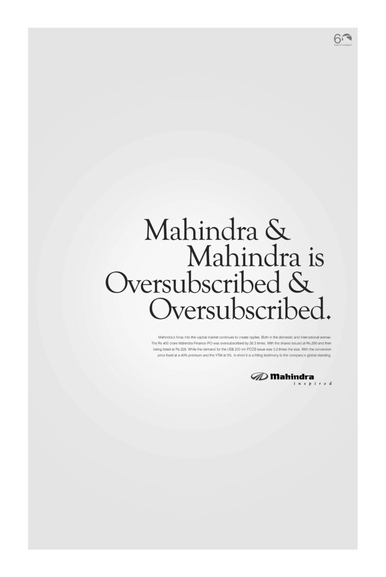 Mahindra IPO Scaled